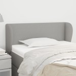 vidaXL Tăblie de pat cu aripioare gri deschis 103x23x78/88 cm textil vidaXL Tăblie de pat cu aripioare gri deschis 103x23x78/88 cm textil