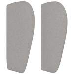 vidaXL Tăblie de pat cu aripioare gri deschis 103x23x78/88 cm textil vidaXL Tăblie de pat cu aripioare gri deschis 103x23x78/88 cm textil