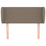 vidaXL Tăblie de pat cu aripioare gri taupe 103x23x78/88 cm textil