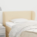 vidaXL Tăblie de pat cu aripioare crem 103x23x78/88 cm textil vidaXL Tăblie de pat cu aripioare crem 103x23x78/88 cm textil