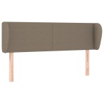 vidaXL Tăblie de pat cu aripioare gri taupe 147x23x78/88 cm textil