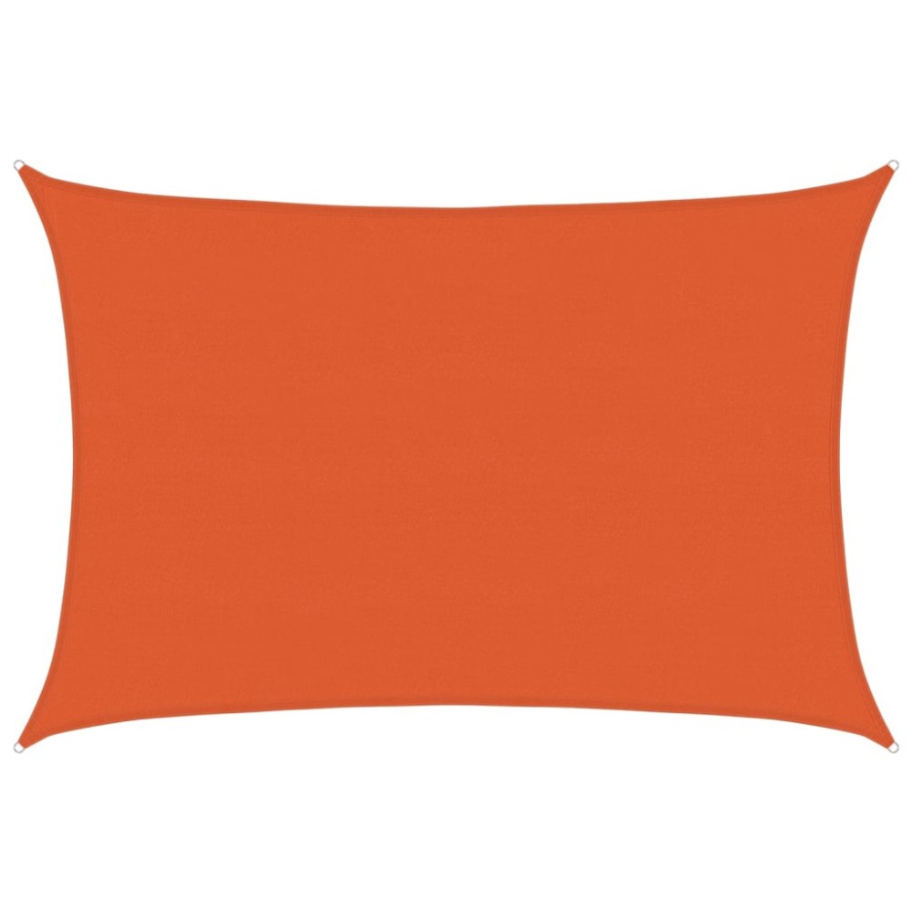 vidaXL Pânză parasolar, portocaliu dreptunghiular 5x7 m HDPE 160 g/m²