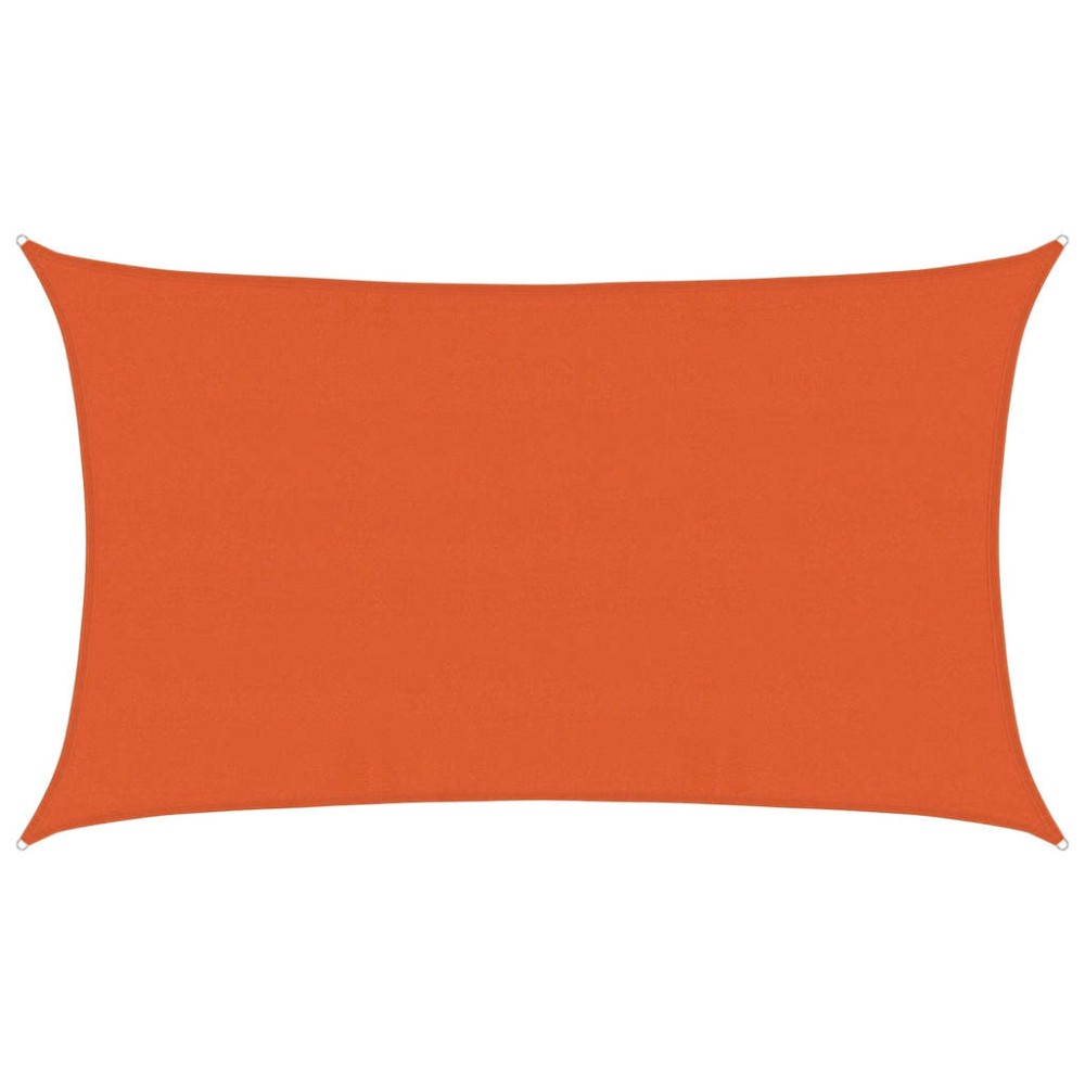 vidaXL Pânză parasolar, portocaliu dreptunghiular 5x8m HDPE 160 g/m²