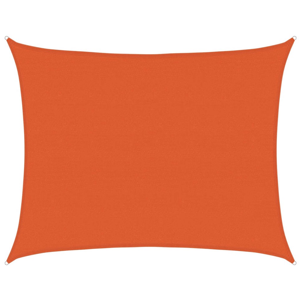 vidaXL Pânză parasolar, portocaliu dreptunghiular 6x7 m HDPE 160 g/m²