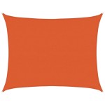 vidaXL Pânză parasolar, portocaliu dreptunghiular 6x7 m HDPE 160 g/m²