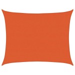 vidaXL Pânză parasolar, portocaliu dreptunghiular 6x8 m HDPE 160 g/m²
