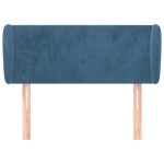 vidaXL Tăblie pat cu aripioare albastru închis 93x23x78/88 cm textil vidaXL Tăblie pat cu aripioare albastru închis 93x23x78/88 cm textil