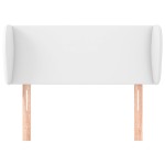 vidaXL Tăblie de pat cu aripioare alb 83x23x78/88 cm piele ecologică vidaXL Tăblie de pat cu aripioare alb 83x23x78/88 cm piele ecologică