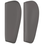 vidaXL Tăblie de pat cu aripioare gri 83x23x78/88 cm piele ecologică