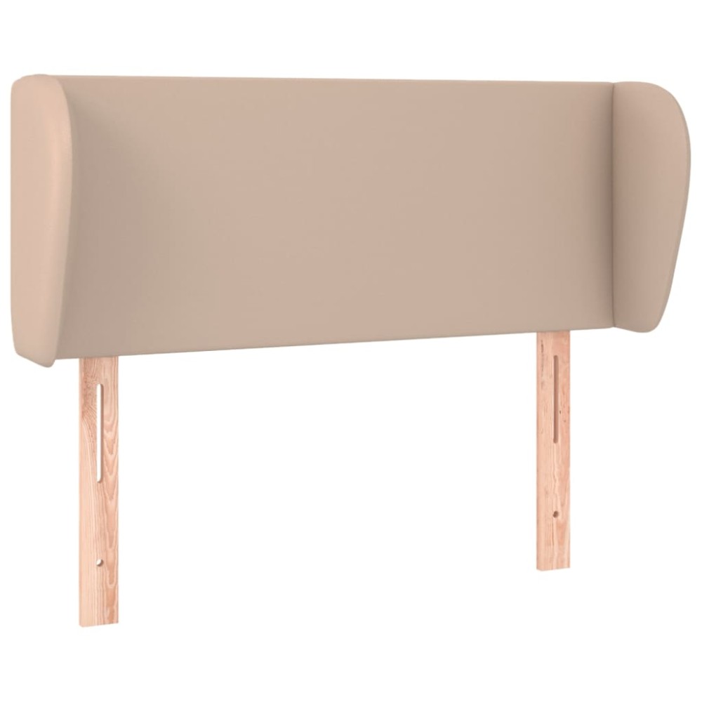 vidaXL Tăblie pat cu aripioare cappuccino 93x23x78/88 cm piele eco