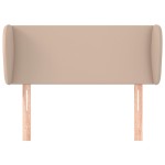 vidaXL Tăblie pat cu aripioare cappuccino 93x23x78/88 cm piele eco vidaXL Tăblie pat cu aripioare cappuccino 93x23x78/88 cm piele eco