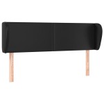 vidaXL Tăblie de pat cu aripioare gri 147x23x78/88 cm piele ecologică