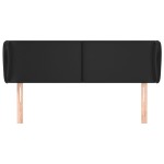 vidaXL Tăblie de pat cu aripioare gri 147x23x78/88 cm piele ecologică