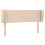vidaXL Tăblie pat cu aripioare cappuccino 147x23x78/88cm piele eco