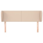 vidaXL Tăblie pat cu aripioare cappuccino 147x23x78/88cm piele eco