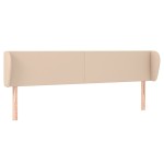 vidaXL Tăblie pat cu aripioare cappuccino 183x23x78/88 cm piele eco vidaXL Tăblie pat cu aripioare cappuccino 183x23x78/88 cm piele eco