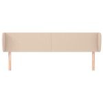 vidaXL Tăblie pat cu aripioare cappuccino 183x23x78/88 cm piele eco vidaXL Tăblie pat cu aripioare cappuccino 183x23x78/88 cm piele eco