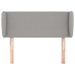 vidaXL Tăblie de pat cu aripioare gri deschis 103x23x78/88 cm textil vidaXL Tăblie de pat cu aripioare gri deschis 103x23x78/88 cm textil