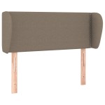 vidaXL Tăblie de pat cu aripioare gri taupe 103x23x78/88 cm textil