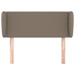 vidaXL Tăblie de pat cu aripioare gri taupe 103x23x78/88 cm textil
