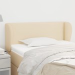 vidaXL Tăblie de pat cu aripioare crem 103x23x78/88 cm textil vidaXL Tăblie de pat cu aripioare crem 103x23x78/88 cm textil