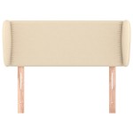 vidaXL Tăblie de pat cu aripioare crem 103x23x78/88 cm textil vidaXL Tăblie de pat cu aripioare crem 103x23x78/88 cm textil