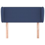 vidaXL Tăblie de pat cu aripioare, albastru, 103x23x78/88 cm textil vidaXL Tăblie de pat cu aripioare, albastru, 103x23x78/88 cm textil