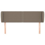 vidaXL Tăblie de pat cu aripioare gri taupe 147x23x78/88 cm textil