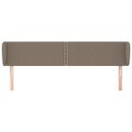 vidaXL Tăblie de pat cu aripioare gri taupe 163x23x78/88 cm textil
