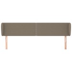 vidaXL Tăblie de pat cu aripioare gri taupe 183x23x78/88 cm textil
