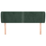 vidaXL Tăblie de pat cu aripioare verde închis 147x23x78/88 cm catifea vidaXL Tăblie de pat cu aripioare verde închis 147x23x78/88 cm catifea