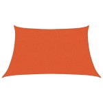 vidaXL Pânză parasolar, portocaliu, trapez, 3/4x2 m, HDPE, 160 g/m²