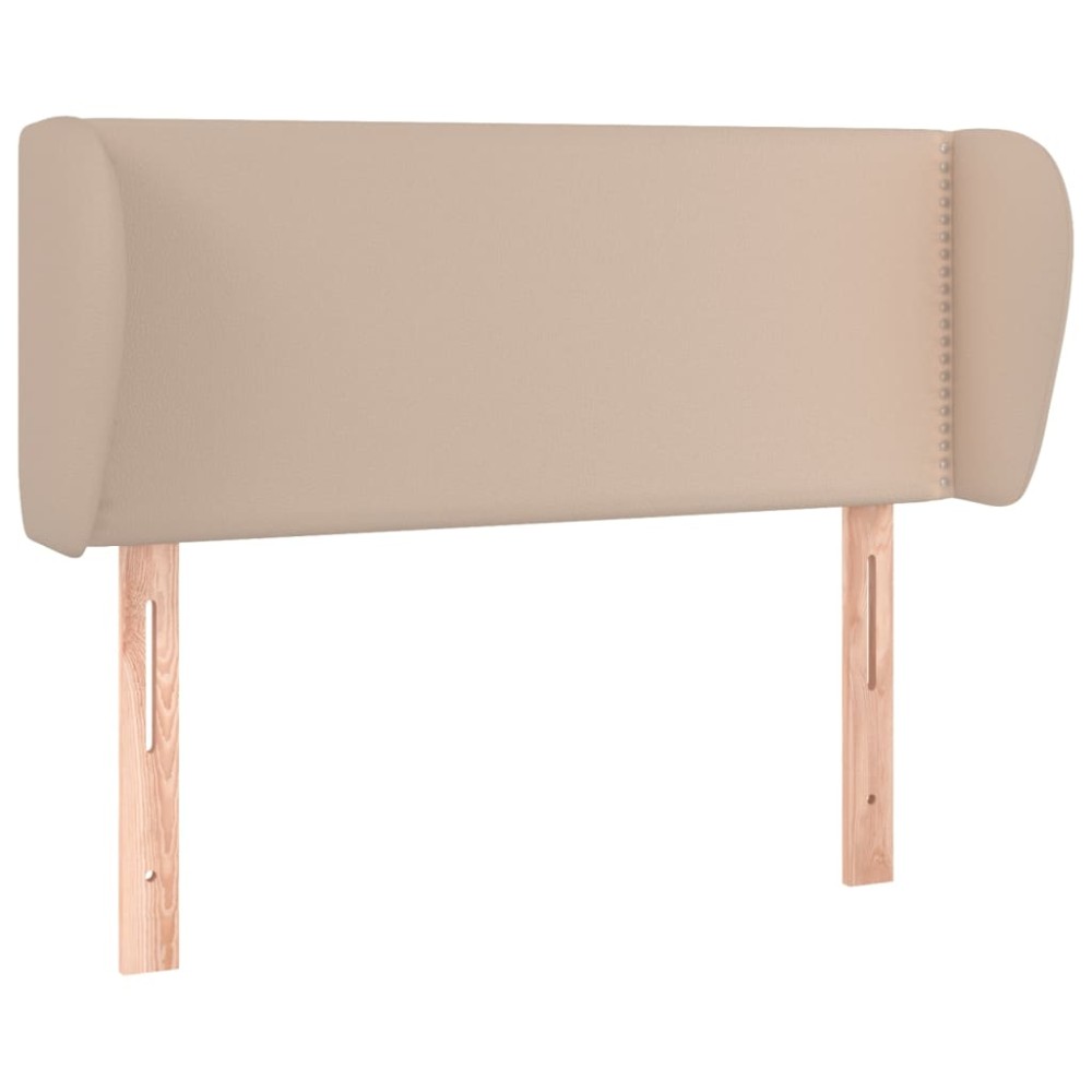 vidaXL Tăblie pat cu aripioare cappuccino 83x23x78/88 cm piele eco