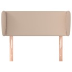 vidaXL Tăblie pat cu aripioare cappuccino 83x23x78/88 cm piele eco vidaXL Tăblie pat cu aripioare cappuccino 83x23x78/88 cm piele eco