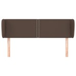 vidaXL Tăblie de pat cu aripioare maro 147x23x78/88 cm piele ecologică