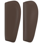 vidaXL Tăblie de pat cu aripioare maro 147x23x78/88 cm piele ecologică