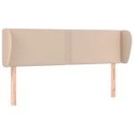 vidaXL Tăblie pat cu aripioare cappuccino 147x23x78/88cm piele eco vidaXL Tăblie pat cu aripioare cappuccino 147x23x78/88cm piele eco