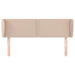 vidaXL Tăblie pat cu aripioare cappuccino 147x23x78/88cm piele eco vidaXL Tăblie pat cu aripioare cappuccino 147x23x78/88cm piele eco
