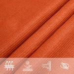 vidaXL Pânză parasolar, portocaliu, trapez, 4/5x3 m, HDPE, 160 g/m²