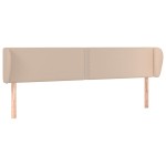 vidaXL Tăblie pat cu aripioare cappuccino 183x23x78/88 cm piele eco vidaXL Tăblie pat cu aripioare cappuccino 183x23x78/88 cm piele eco