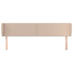 vidaXL Tăblie pat cu aripioare cappuccino 203x23x78/88cm piele eco