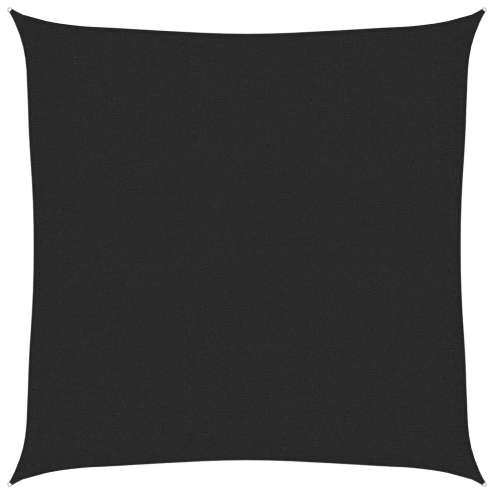 vidaXL Pânză parasolar, negru, 2,5x2,5 m, HDPE, 160 g/m²
