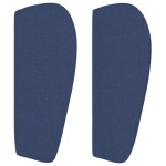 vidaXL Tăblie de pat cu aripioare albastru 93x23x78/88 cm textil vidaXL Tăblie de pat cu aripioare albastru 93x23x78/88 cm textil