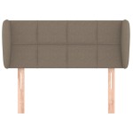 vidaXL Tăblie de pat cu aripioare gri taupe 103x23x78/88 cm textil
