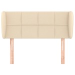vidaXL Tăblie de pat cu aripioare crem 103x23x78/88 cm textil vidaXL Tăblie de pat cu aripioare crem 103x23x78/88 cm textil