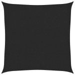 vidaXL Pânză parasolar, negru, 3x3 m, HDPE, 160 g/m²