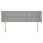 vidaXL Tăblie de pat cu aripioare gri deschis 147x23x78/88 cm textil vidaXL Tăblie de pat cu aripioare gri deschis 147x23x78/88 cm textil