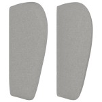 vidaXL Tăblie de pat cu aripioare gri deschis 147x23x78/88 cm textil vidaXL Tăblie de pat cu aripioare gri deschis 147x23x78/88 cm textil