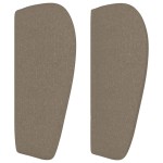 vidaXL Tăblie de pat cu aripioare gri taupe 163x23x78/88 cm textil vidaXL Tăblie de pat cu aripioare gri taupe 163x23x78/88 cm textil