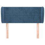 vidaXL Tăblie pat cu aripioare albastru închis 83x23x78/88 cm catifea vidaXL Tăblie pat cu aripioare albastru închis 83x23x78/88 cm catifea